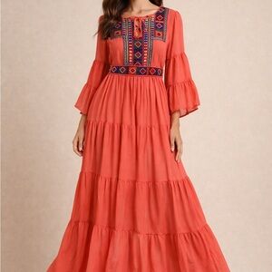 Afghan Modern Maxi Dress